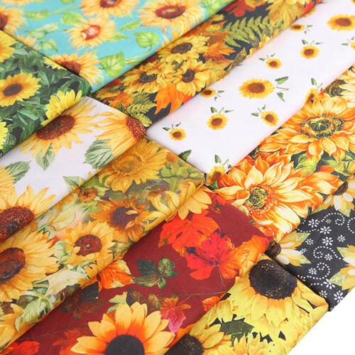 Autumn Fabric Squares Assorted 10-Piece Bundle 9.8x8 Inch 2