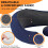 Μαξιλάρι ταξιδιού με κουκούλα Memory Foam Navy 1 τεμ. 4