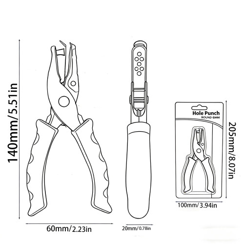 Perforatrice à un trou avec poignée ergonomique 2