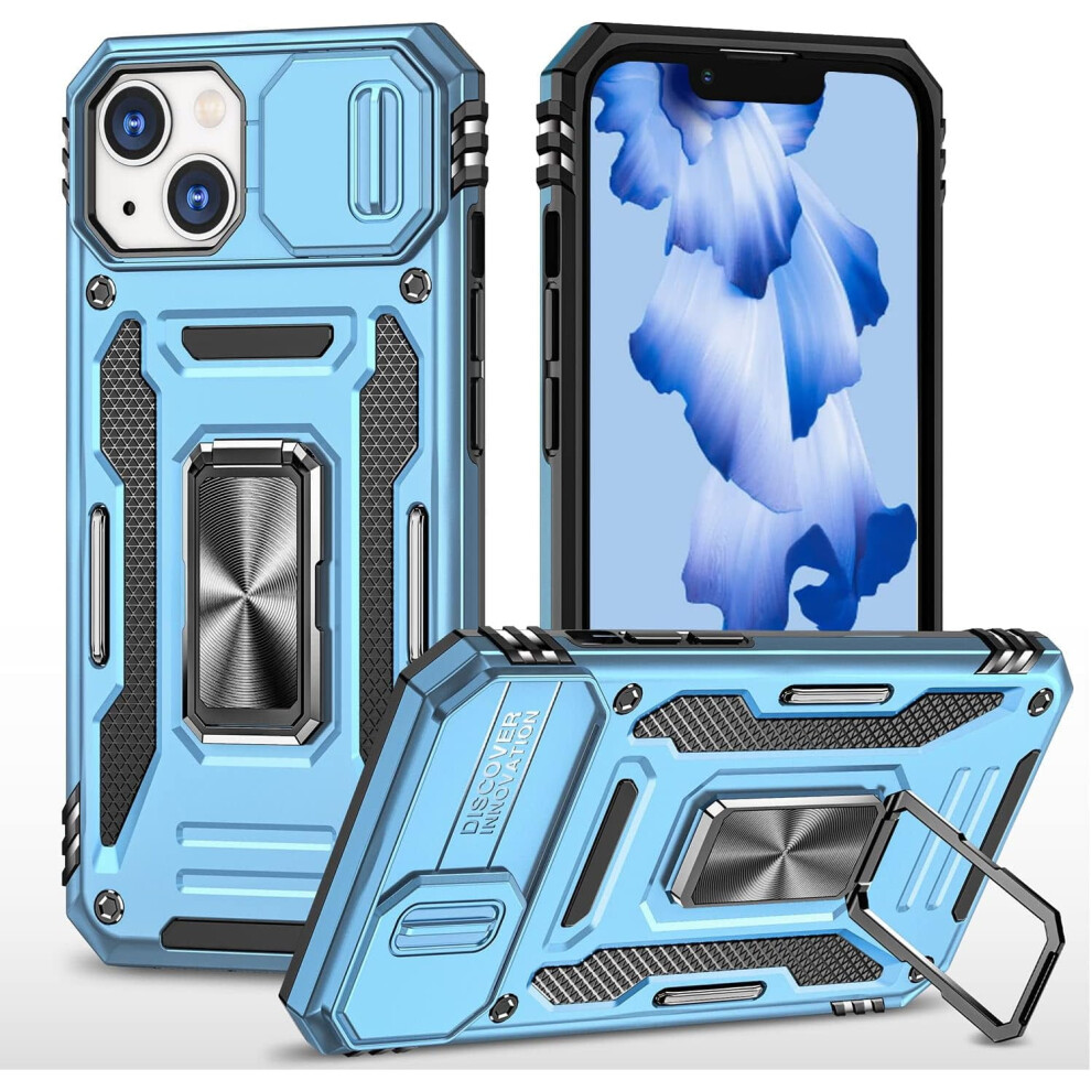 Iphone 13/14 Case With Kickstand And Sliding Lens Cover 901175598852