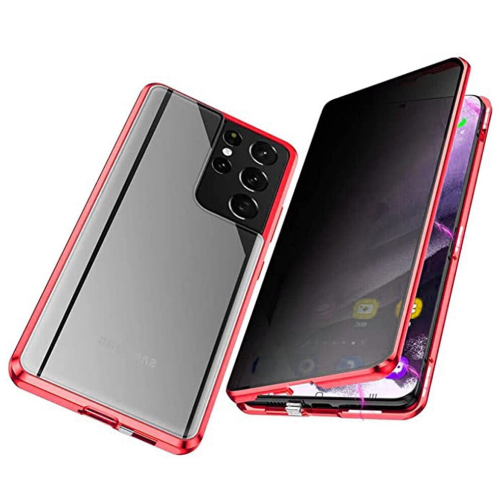 Privacy Magnetic Case For Samsung Galaxy S23 Ultra Red 301029614927