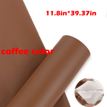 Leather repair patch brown self-adhesive 11x39 in