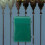 LEORX mailbox green wall-mounted space-saving 3