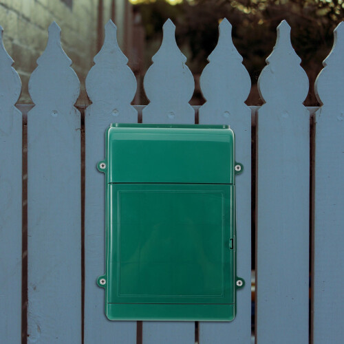 LEORX mailbox green wall-mounted space-saving 2