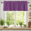 Purple Modern Solid Valance 54x18in Rod Pocket Light 2