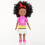 Bebê reborn afro-americano de 25 cm com cabelo cacheado 2
