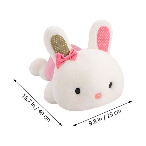 Lapin en peluche rose doux (1 pièce) 1