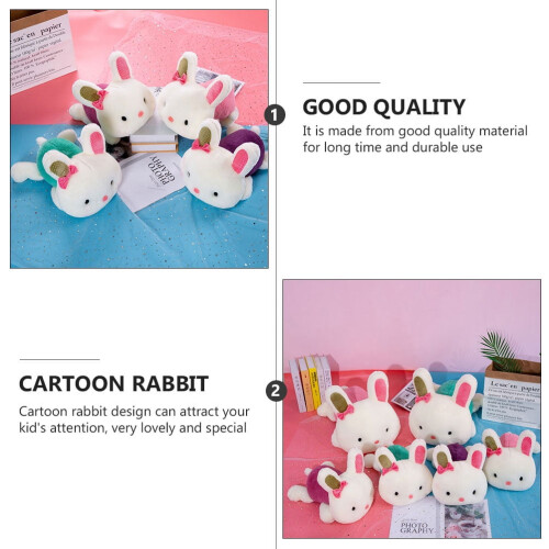 Lapin en peluche rose doux (1 pièce) 2