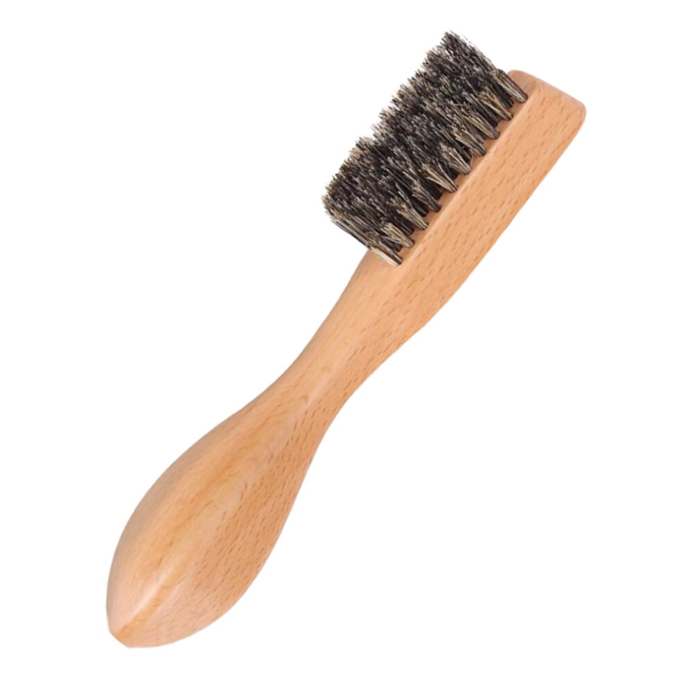 Wooden Beard Comb with Firm Bristles for Men