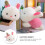 Lapin en peluche rose doux (1 pièce) 8