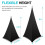 Speaker Stand Cover Black for Adjustable Tripod Stands (2 2