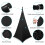 Speaker Stand Cover Black for Adjustable Tripod Stands (2 3