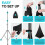 Speaker Stand Cover Black for Adjustable Tripod Stands (2 4