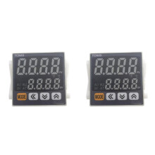 2X TCN4S-24R Nuevo Controlador de Temperatura Inteligente Digital con Sensor y Pantalla Dual con Salida de Relé