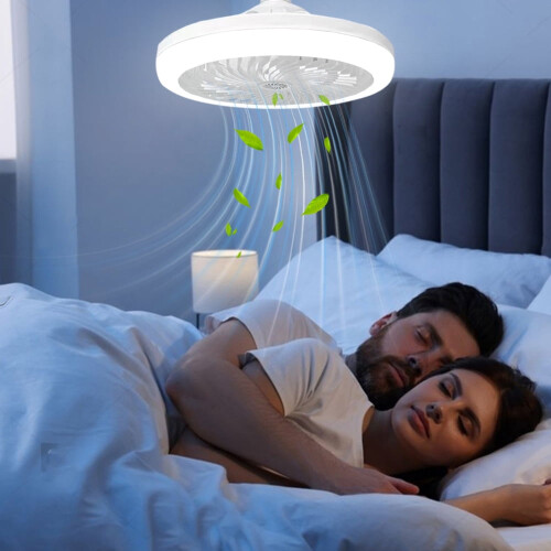 Ventilateur de plafond avec lumière LED et télécommande 2