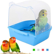 Yirtree Caged Bird Bath Tub for Small Birds 1 Pack