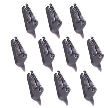Tent Clamp Clips Heavy Duty Black 10-Pack