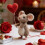 Χειροποίητο στολίδι ποντικιού από τσόχα για την ημέρα του Αγίου Βαλεντίνου 7