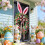 Türbanner mit Osterhasenohren-Anhänger aus Polyester 2