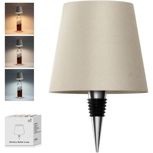Lampe bouteille grise pour bars et restaurants (1 unité) 1
