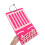 Hairbow Organizer Pink Felt Rectangular 1 Pack 7