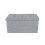 Fabric Storage Ottoman - Linen Fabric - Light Grey - Versatile Folding Toy Box 2