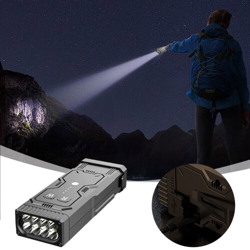 Torcia e lampada frontale a LED ricaricabile (confezione da 1) 1