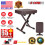 Piano Stool Brown Height Adjustable 3 Inch Padded 7