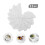 Sets de table en coton blanc crocheté avec napperons en dentelle (12 pièces) 2