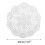 Sets de table en coton blanc crocheté avec napperons en dentelle (12 pièces) 4