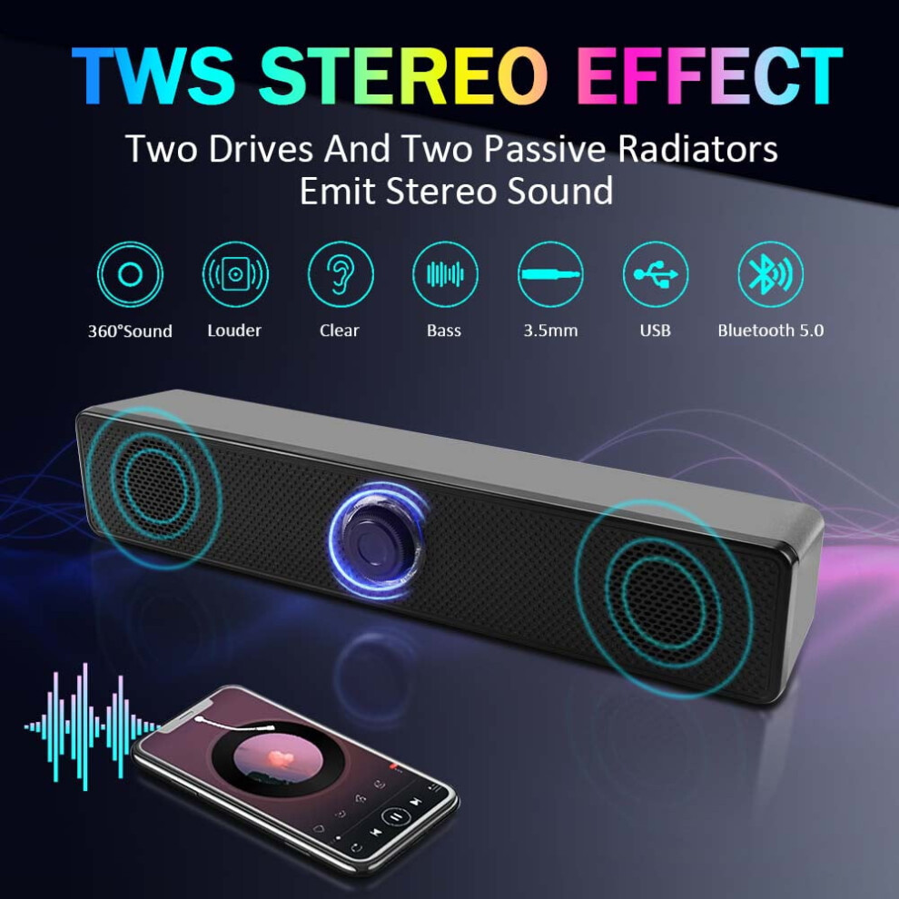 Bluetooth Soundbar Speaker Black 901175628085