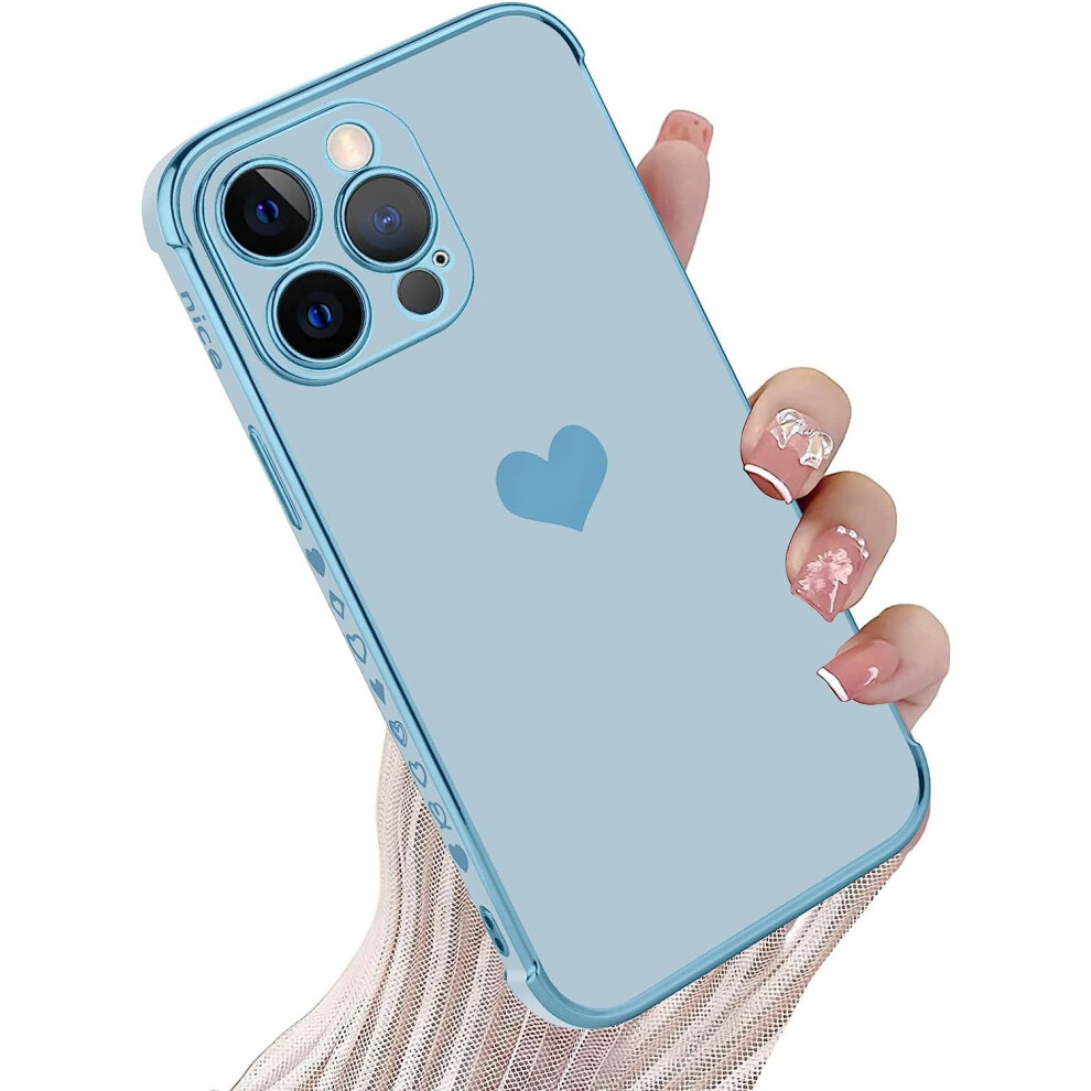 Iphone 12 Pro Max Case Soft Tpu Bumper 6.7 Inch Blue 901175626319