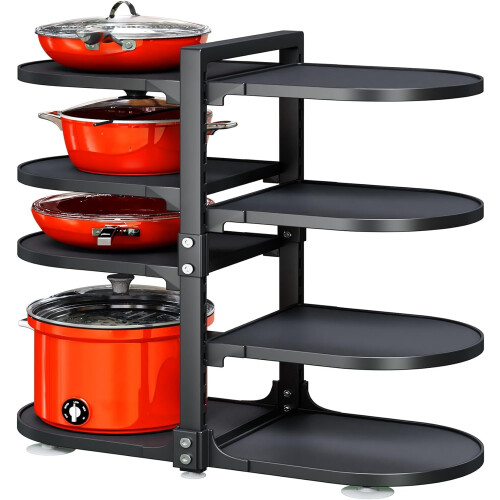 Pot and Pan Organizer 8-Tier Adjustable 21 Inch