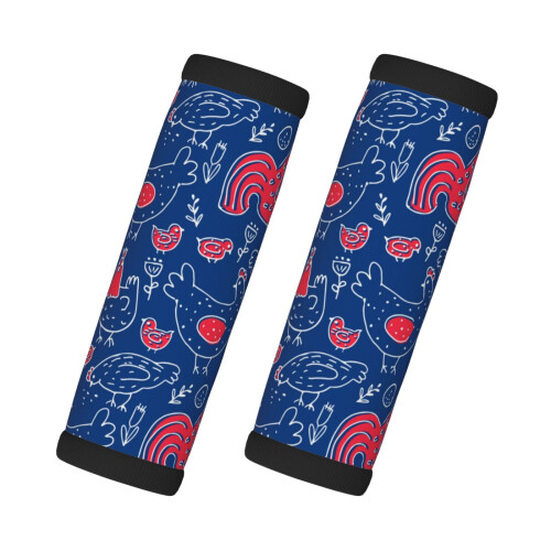 Luggage Handle Wraps Chicken Rooster Design 2 Pcs