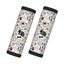 Puppy Print Luggage Handle Wraps 2 Pcs