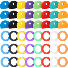 Key Caps Covers Round 1" and 0.95" 48 Pack 8 Colors