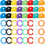 Key Caps Covers Round 1" and 0.95" 48 Pack 8 Colors 1