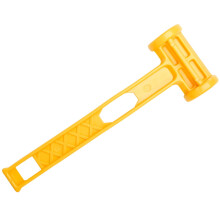 Outdoor awning canopy tent pegs with plastic mallet yellow