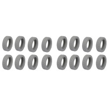 Protetor de Rodas para Mala, Conjunto de 16 Peças, Protetor de Rodas de Silicone Silencioso, Acessório Universal para Substituição de Rodas