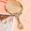 Miroir de poche vintage de style baroque, petit format voyage 4