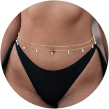 Waist Chain 18K Gold Plated 26-42 Inch