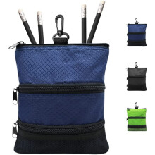 Golf Pouch Bag with Zippered Pocket and Gear Clip