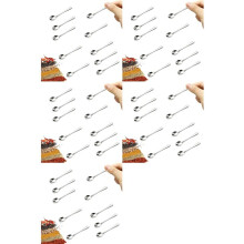 50 Petites Cuillères en Acier Inoxydable pour Pots à Épices, Taille 2,87 Pouces, Jolies Petites Cuillères à Condiments en Acier Inoxydable