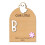 Træfodaftryksplakette til babyens første Halloween 4