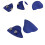 Motorcycle Mirror Block Off Plates for R6 2017-2024 Blue 2 6
