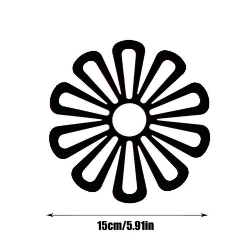 Thickened dining table mat with nonslip flower design 2