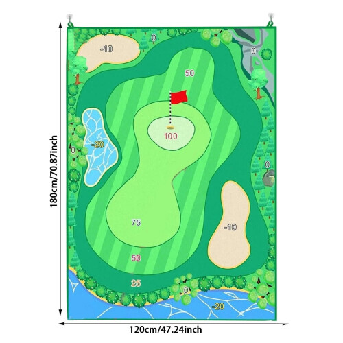 Golf chipping mat double-sided 64 ft 2