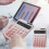 Desktop Calculator Large LCD Dual Power Standard Function 6