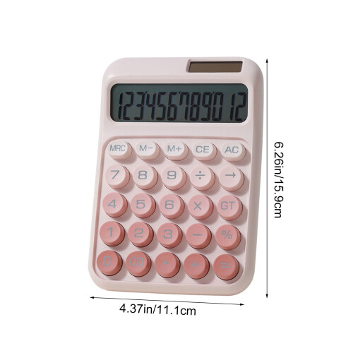 Desktop Calculator Large LCD Dual Power Standard Function 2