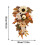 Herbstkranz mit Kürbisdesign, kleiner Türkranz für 3